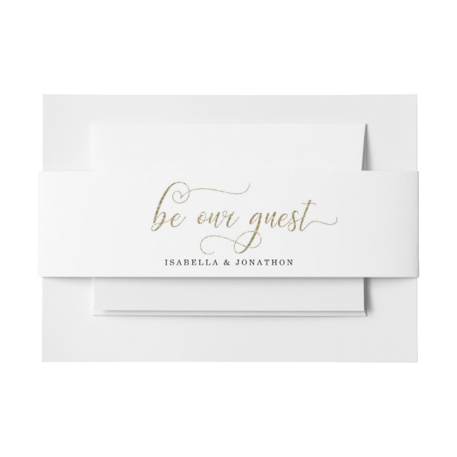 Cintas Para Invitaciones La belleza y la bestia inspiradas (Anverso Ejemplo)