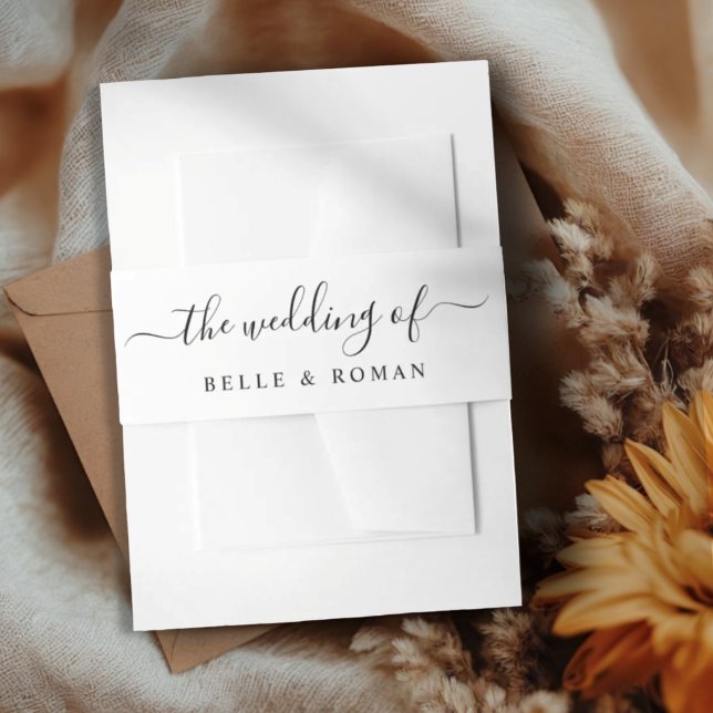 Cintas Para Invitaciones La Boda De Blanco Moderno (Subido por el creador)