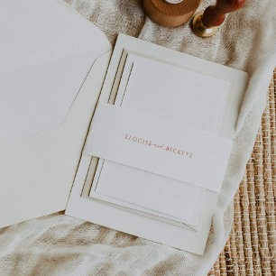 Cintas Para Invitaciones La boda moderna con y la boda Naranja invitan a la