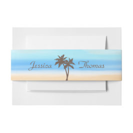Cintas Para Invitaciones La colección de bodas acuarelas en la playa