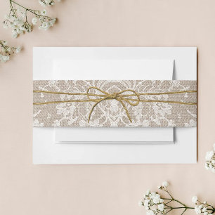 Cintas Para Invitaciones La colección de Bodas de doble arco rústico