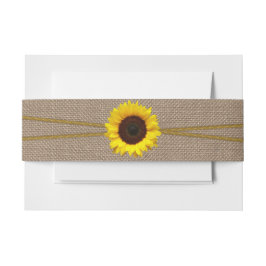 Cintas Para Invitaciones La colección de Bodas de girasol rústico