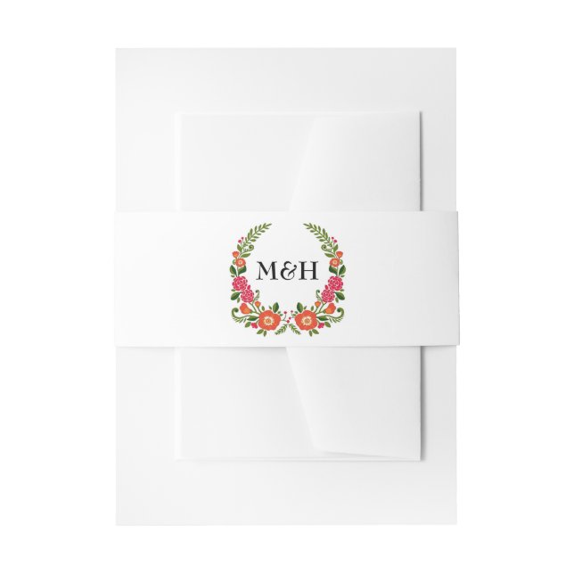 Cintas Para Invitaciones La colección de Bodas de verano de Bohemia (Anverso Ejemplo)