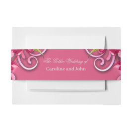 Cintas Para Invitaciones La elegancia de las flores rosas