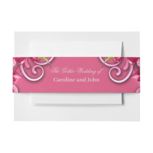 Cintas Para Invitaciones La elegancia de las flores rosas