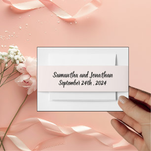 Cintas Para Invitaciones La Elegante Boda de Flores Silvestres BOHO