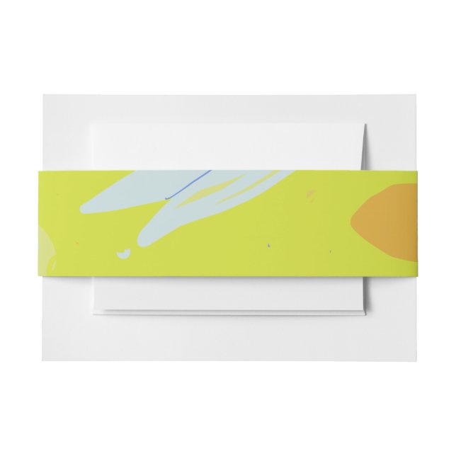 Cintas Para Invitaciones La invitación al diseño de pétalos y manchas de co (Anverso Ejemplo)