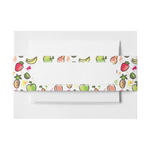 Cintas Para Invitaciones la mano dibujada da fruto modelo