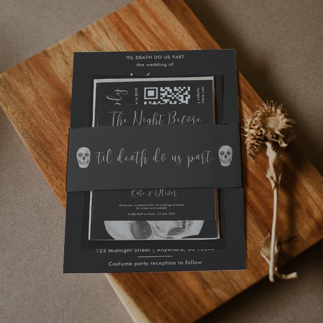 Cintas Para Invitaciones La Muerte Nos Separe  (Subido por el creador)