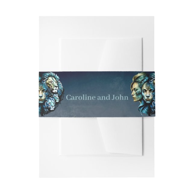 Cintas Para Invitaciones La poderosa presencia de los leones (Anverso Ejemplo)