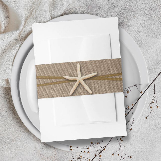 Cintas Para Invitaciones La Rustic Starfish Beach Wedding (Subido por el creador)