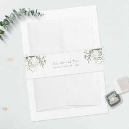 Cintas Para Invitaciones La vegetación tropical deja vides