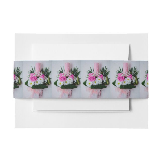 Cintas Para Invitaciones La vela del bautismo (Anverso Ejemplo)