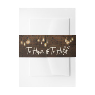 Cintas Para Invitaciones Ladrillos Industriales Iluminación Edison A Tener