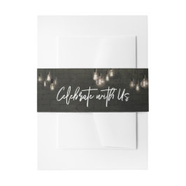 Cintas Para Invitaciones Ladrillos Oscuros Geniales Luces Edison Celebran c