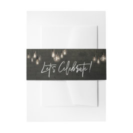 Cintas Para Invitaciones Ladrillos Oscuros Geniales Luces Edison Celebremos