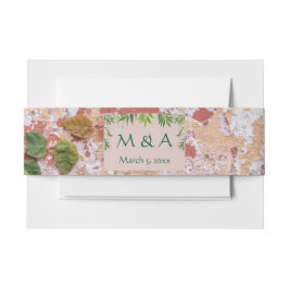 Cintas Para Invitaciones Ladrillos pintados Green Ivy Boda