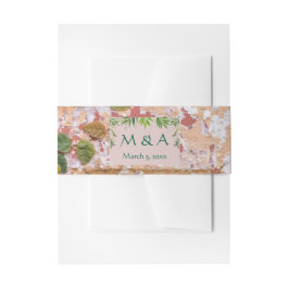 Cintas Para Invitaciones Ladrillos pintados Green Ivy Boda
