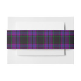Cintas Para Invitaciones Laird Scottish Tartan Belly Band
