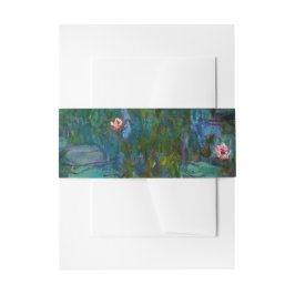 Cintas Para Invitaciones Las lirios de agua de Monet acuden a la acuarela B