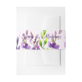 Cintas Para Invitaciones Lavanda púrpura acuarela