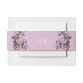 Cintas Para Invitaciones Lavanda, Rosas y Lilacs, Boda