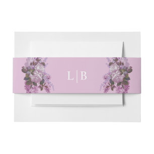 Cintas Para Invitaciones Lavanda, Rosas y Lilacs, Boda