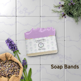 Cintas Para Invitaciones Lavender Artisan Soap Band Wrap Packaging