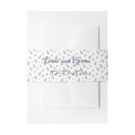 Cintas Para Invitaciones Lavender Lilac Floral Arch Wedding Invitation