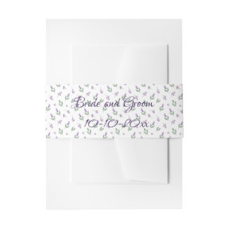 Cintas Para Invitaciones Lavender Lilac Floral Arch Wedding Invitation