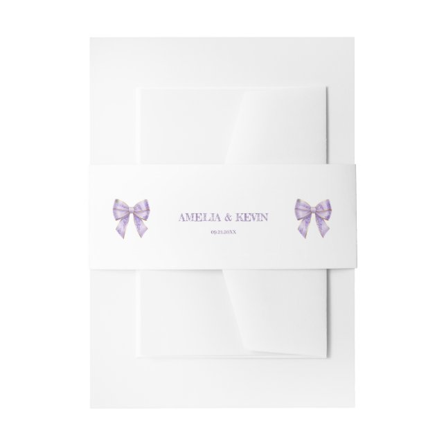 Cintas Para Invitaciones Lavender Wisteria Ribbon – Japanese-Inspired (Anverso Ejemplo)