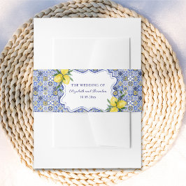 Cintas Para Invitaciones Lemon-Themed Mediterranean Tile Wedding