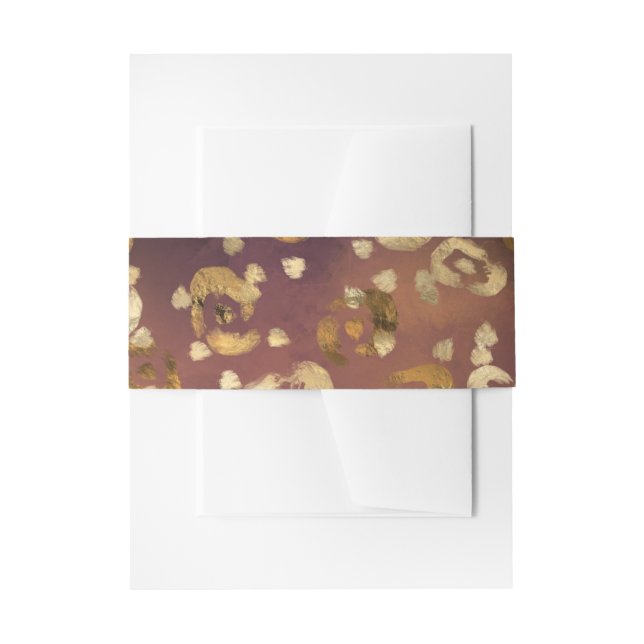 Cintas Para Invitaciones Leopard Paint Series Design 7 (Anverso Ejemplo)