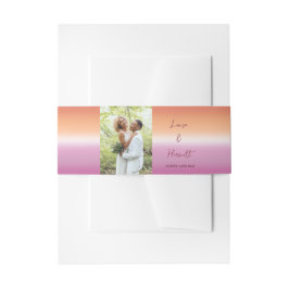 Cintas Para Invitaciones Lesbian Wedding Photo Pride Flag Gradient