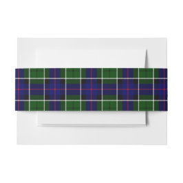 Cintas Para Invitaciones Leslie Scottish Tartan Belly Band