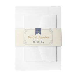 Cintas Para Invitaciones Libro de Biblioteca Cuchillería Boda Banda Crema