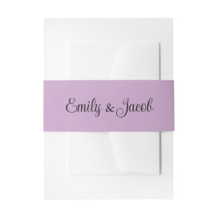 Cintas Para Invitaciones Lilac Personalizado