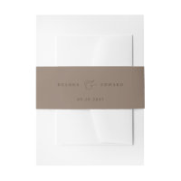 LILLIE Elegant Mocha Brown Boda