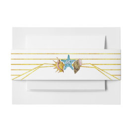 Cintas Para Invitaciones Líneas de Relieve metalizado dorado y marejadas en