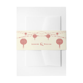 Cintas Para Invitaciones Linternas Rojas Doble Felicidad 囍 Boda China