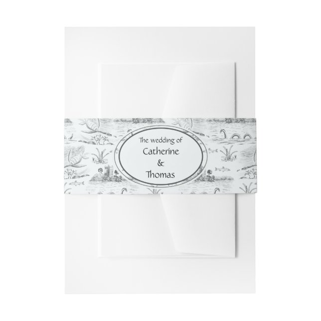 Cintas Para Invitaciones Loch ness toile  (Anverso Ejemplo)