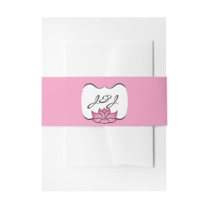 Cintas Para Invitaciones Loto exquisito en banda de invitación rosa