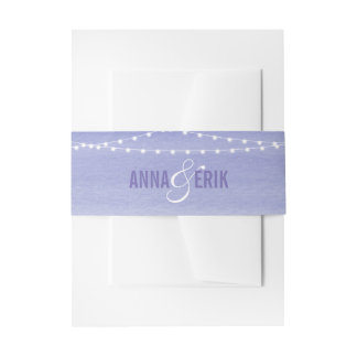 Cintas Para Invitaciones Luces de Cadena de Acuarela de Lavanda