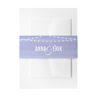 Cintas Para Invitaciones Luces de Cadena de Acuarela de Lavanda
