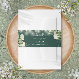 Cintas Para Invitaciones Luces de Cadena de Vegetación Esmeralda para Bodas