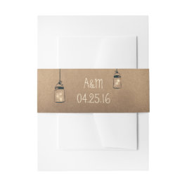 Cintas Para Invitaciones Luciérnagas Boda ruso de Mason Jars