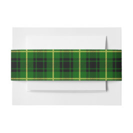 Cintas Para Invitaciones MacArthur Scottish Tartan Belly Band