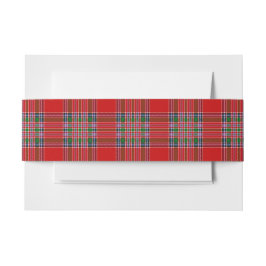 Cintas Para Invitaciones MacBean Scottish Tartan Belly Band