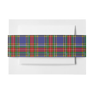 Cintas Para Invitaciones MacBeth Scottish Tartan Belly Band