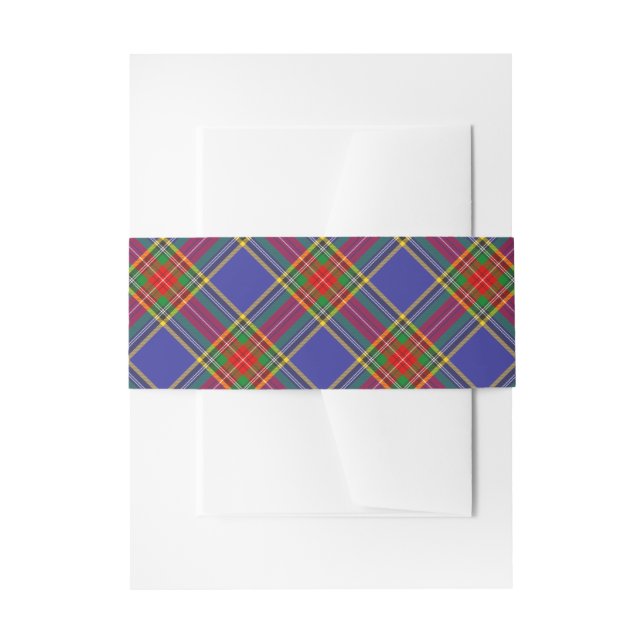 Cintas Para Invitaciones MacBeth Tartan Plaid Scottish Pattern (Anverso Ejemplo)